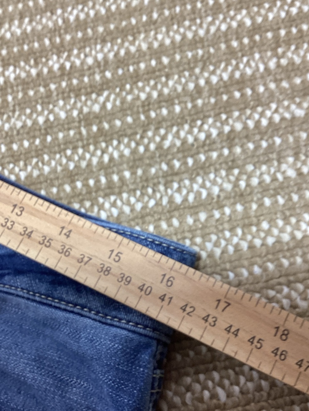 American Eagle Artist Crop Super Stretch Size 12 Blue Denim Jeans - Picture 14 of 14